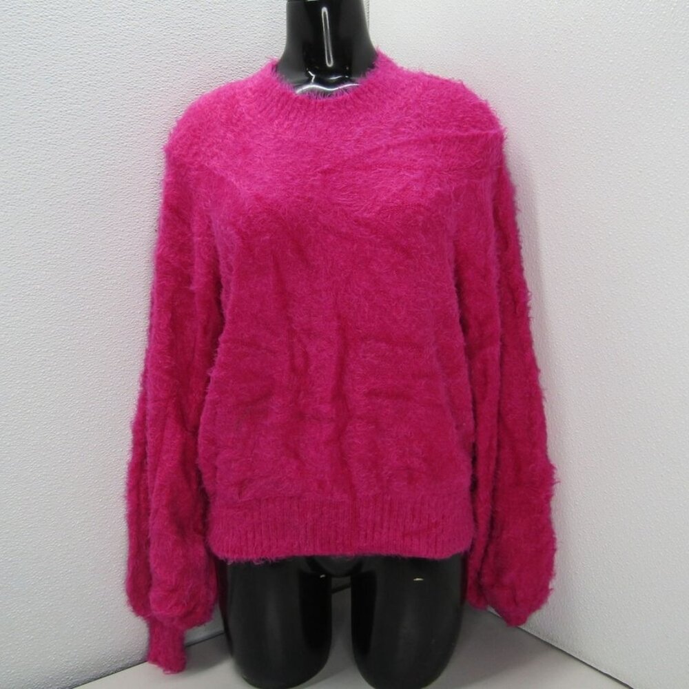 NEW SHOW ME YOUR MUMU Women’s Vienna Knit Sweater – Hot Pink – Size Small